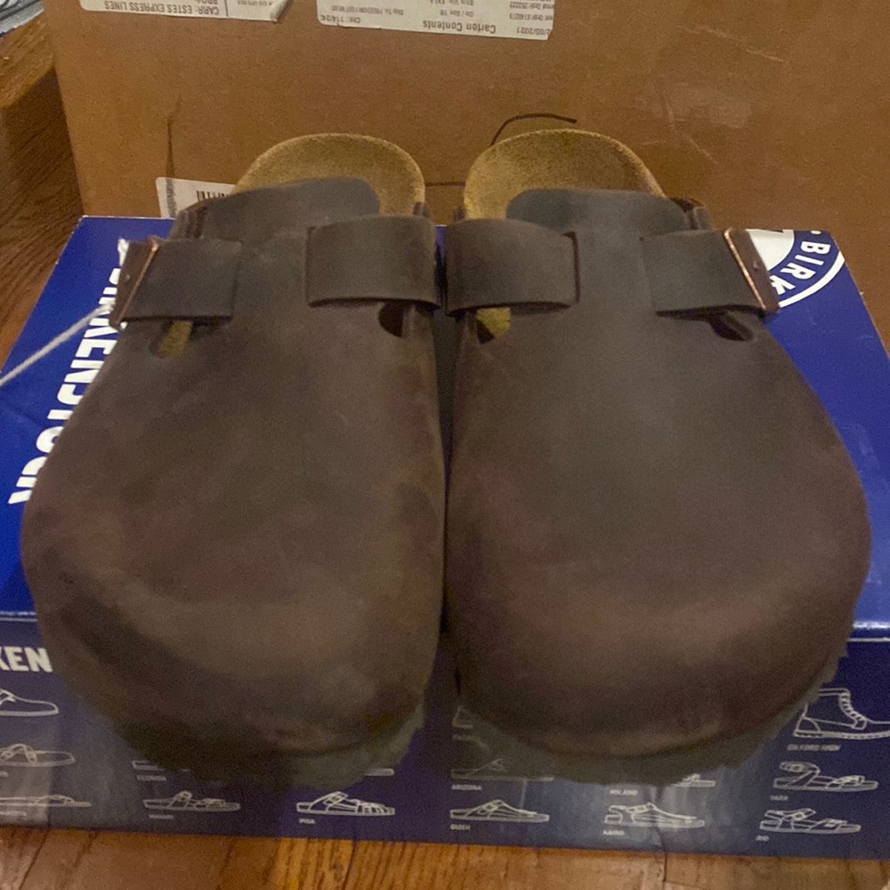 Birkenstock Boston habana 10m used